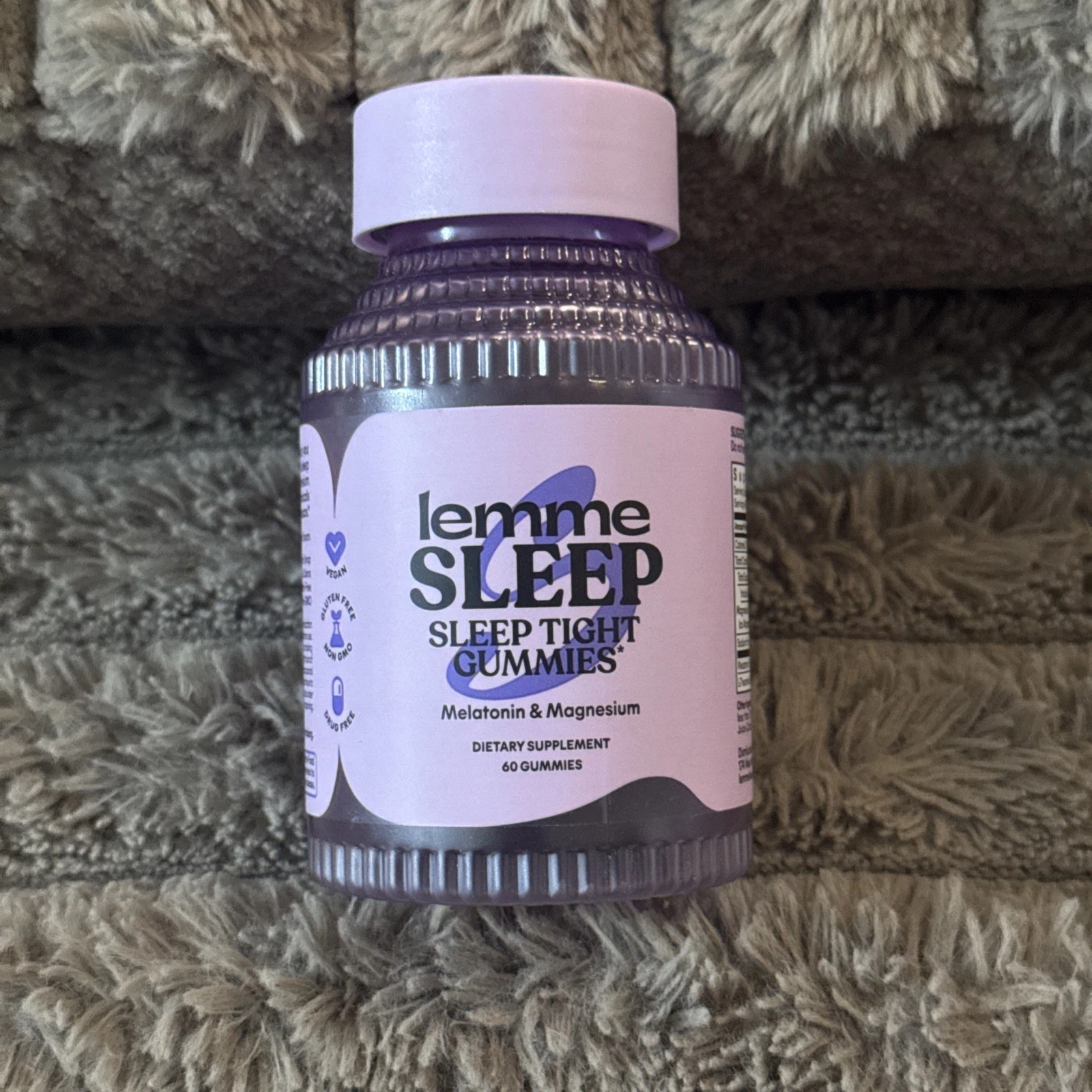 Lemme Sleep - Sleep Tight Gummies Melatonin & Magnesium 60 Count - 03/26 FRESH!