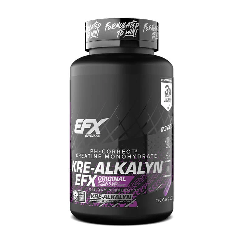 [405335532891] EFX SPORTS KRE ALKALYN PH-Correct Creatine Monohydrate 60 Servings 120 Capsules