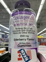 AiWaWa CA, WN Collagen Supplements Elderberry 110 Gummies FOR SKIN HEALTH