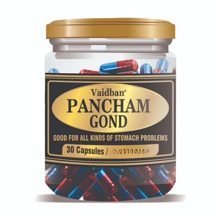 [204903980728] Vaidban Pancham Gond (30 Capsule)- Weight Loss Slim belly fast ship