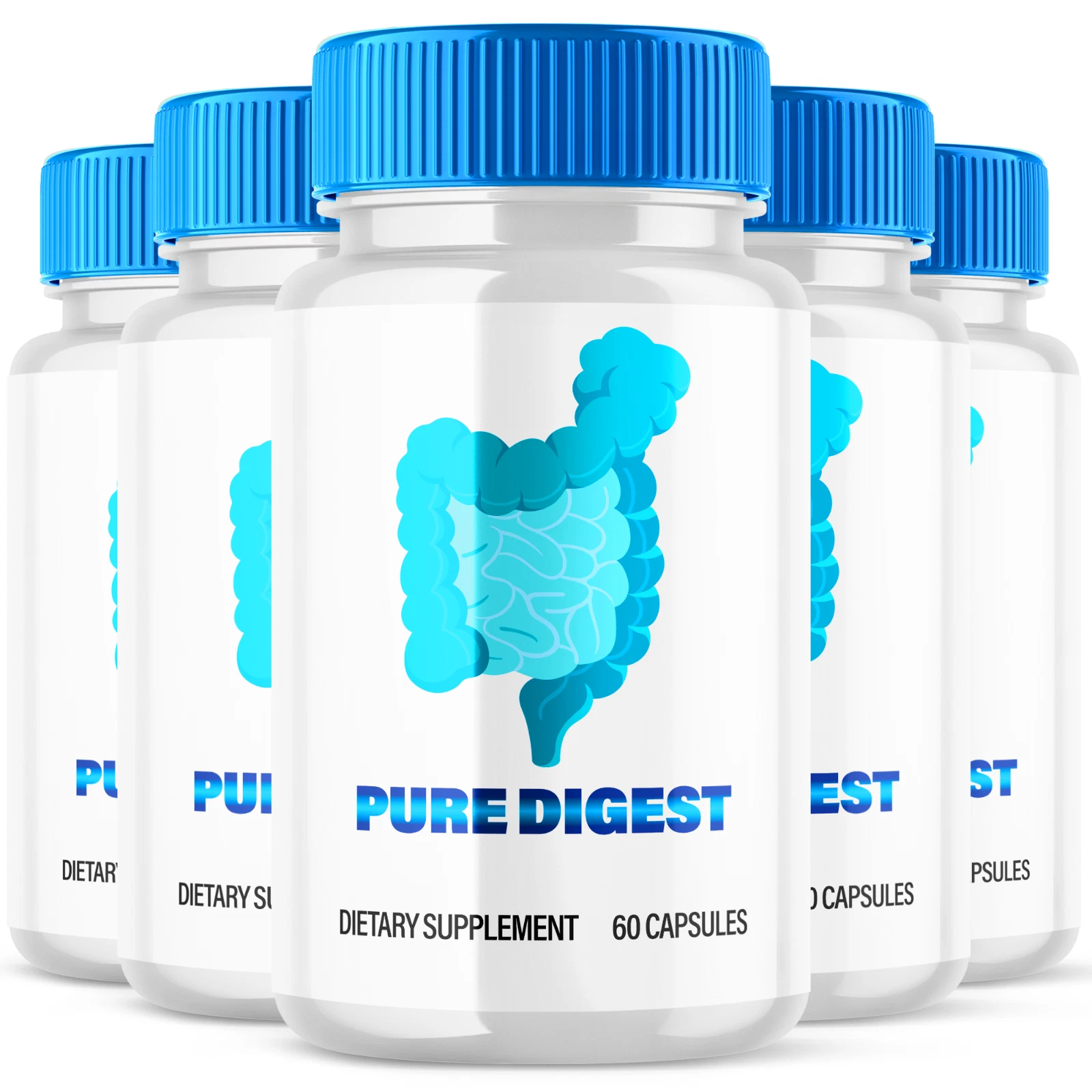 Pure Digest Probiotic Gut Health Formula Enhance Digestive Function 300 Capsules