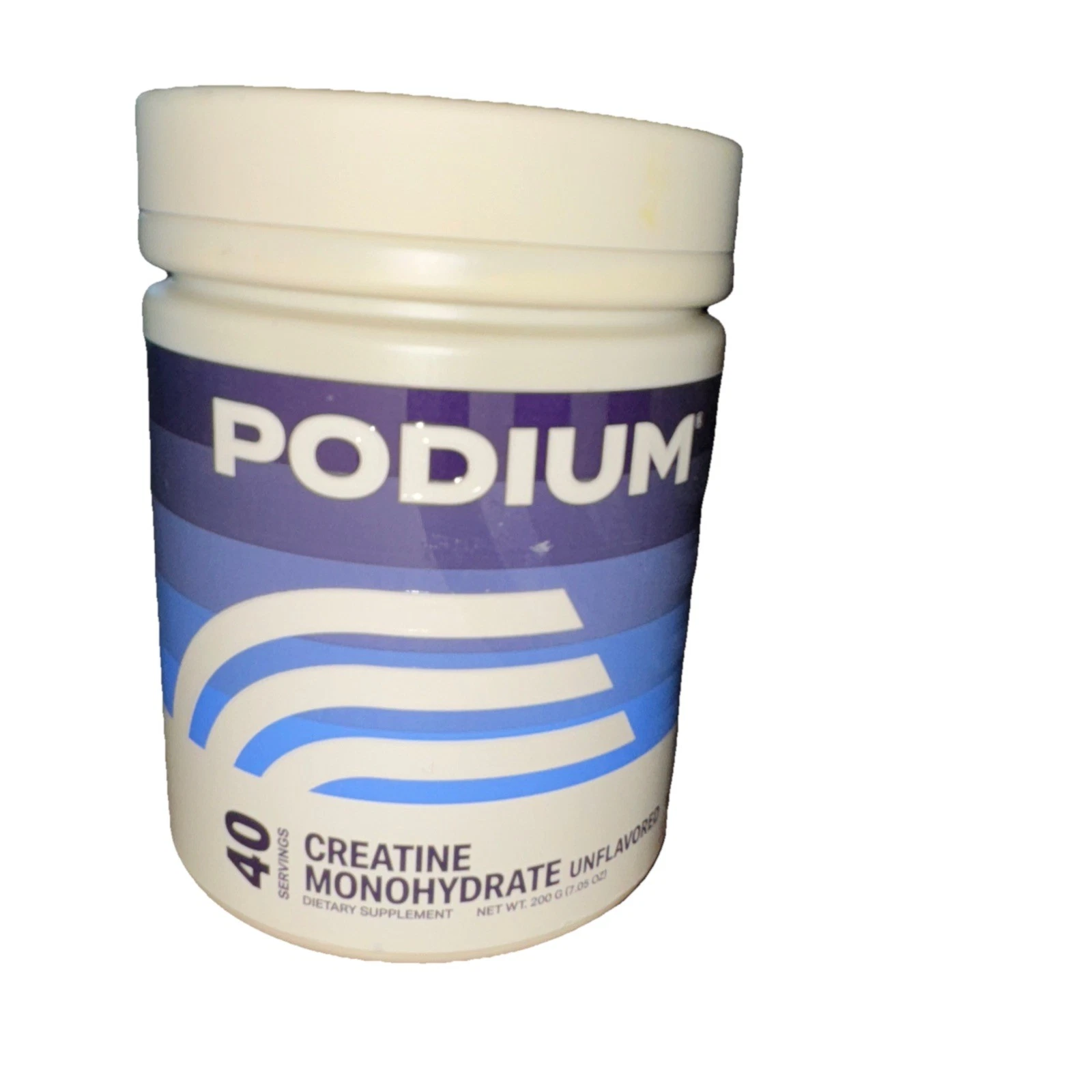 Podium Nutrition Creatine Powder UNFLAVORED 7.5oz/40 Servings Training Strength
