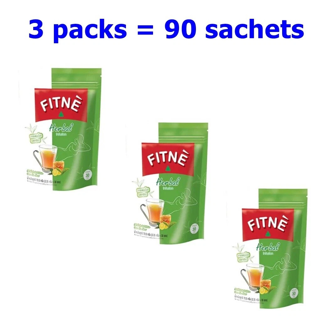 3x Herbal Fitne Green Tea Original Senna Di et Infusion Sl im Weight Natural Bev