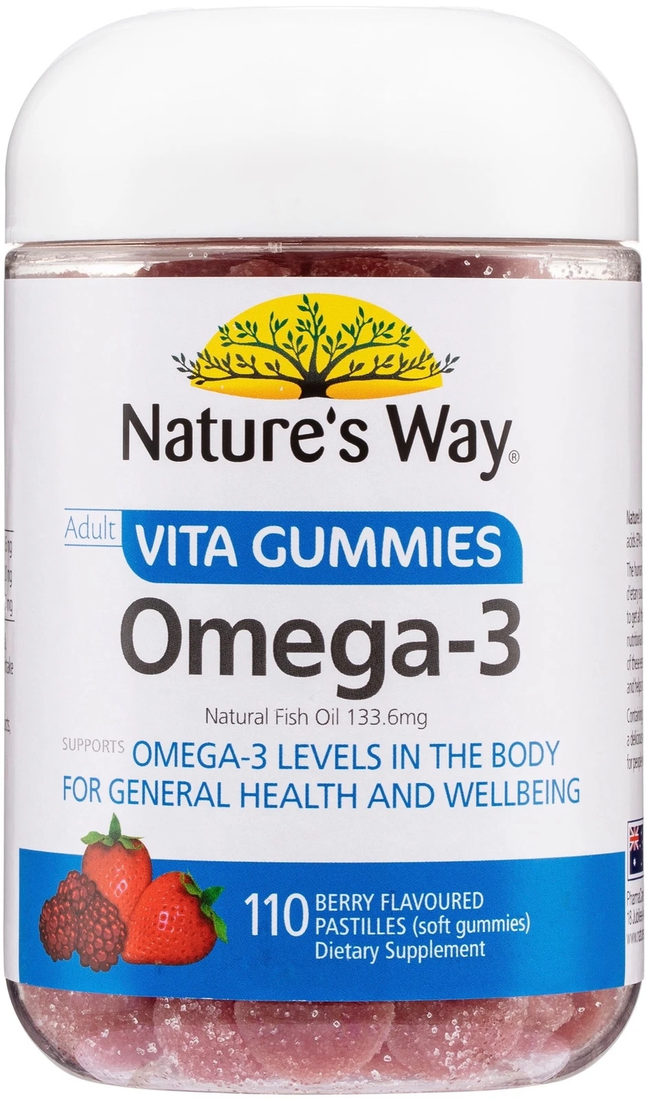 Omega-3 110 Adult Vita Gummies x 3 Pack Nature's Way
