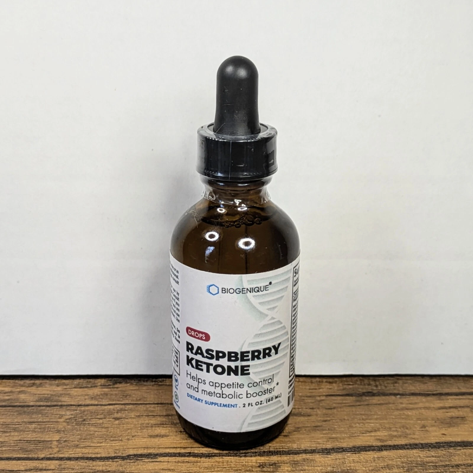 Biogenique Raspberry Ketone Drops 2 fl oz, Metabolic Booster, Exp 02/2029