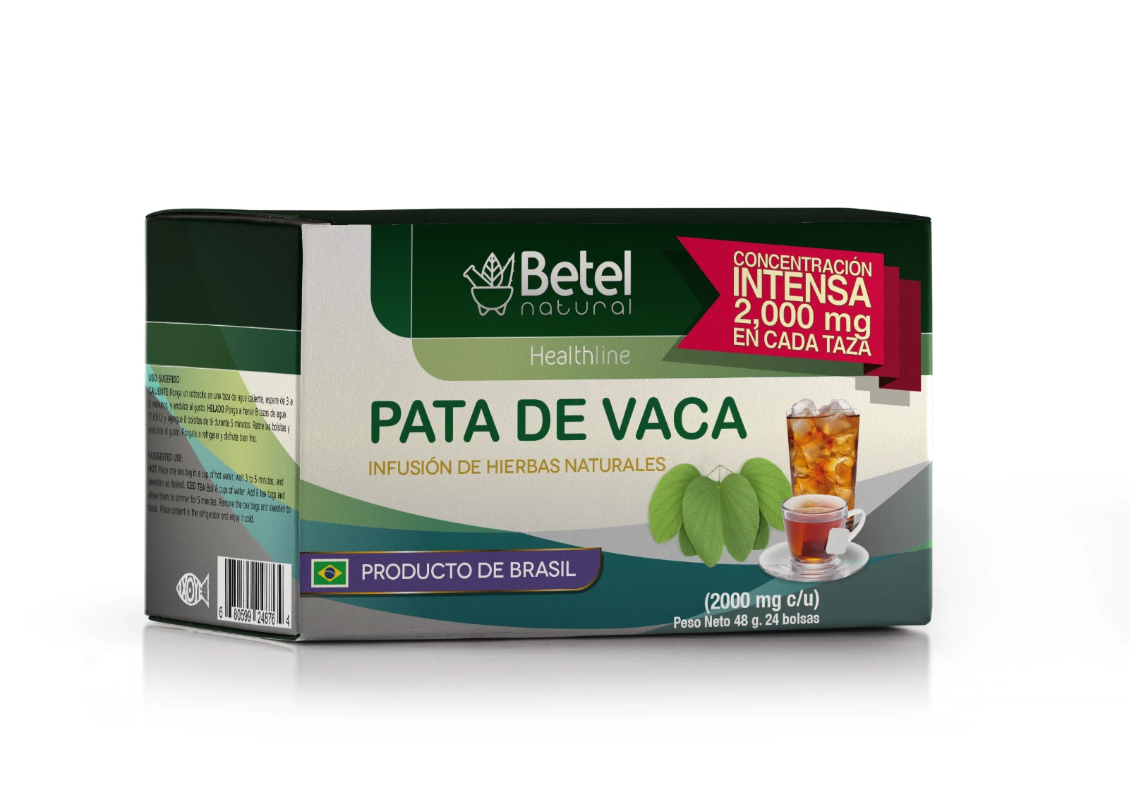 [276680772715] Betel Natural Cow's Foot Tea - Natural Herbal Infusion - 48 g - 24 Bags