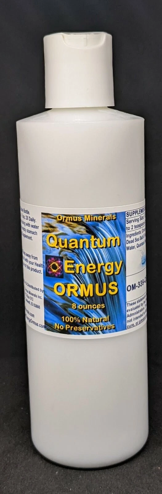 Quantum Energy Ormus Mental Health Clarity Vision Support Immunity 16oz