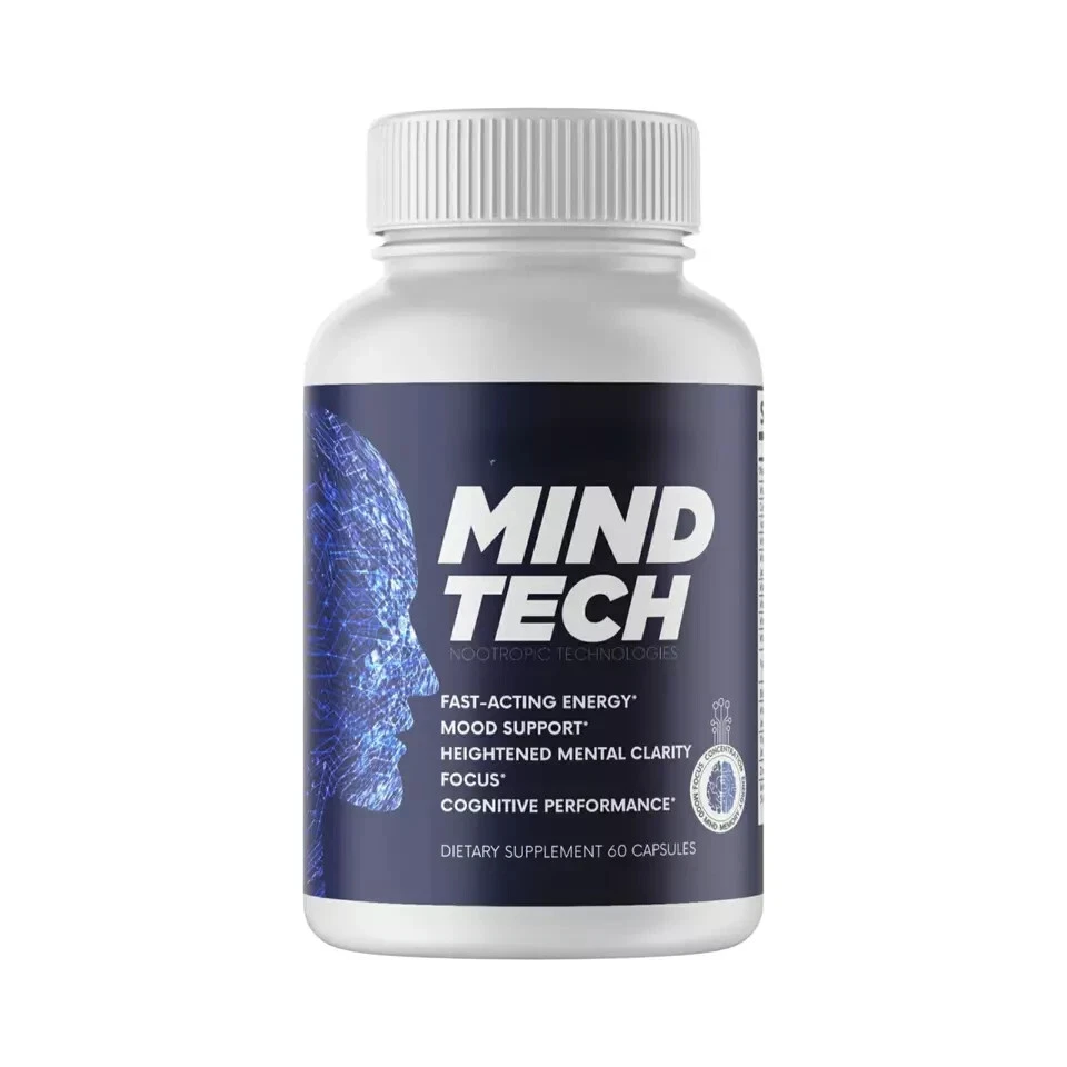 Mind Tech Mental Focus Memory Support Adult Dietary Supplement - (60 Capsules)