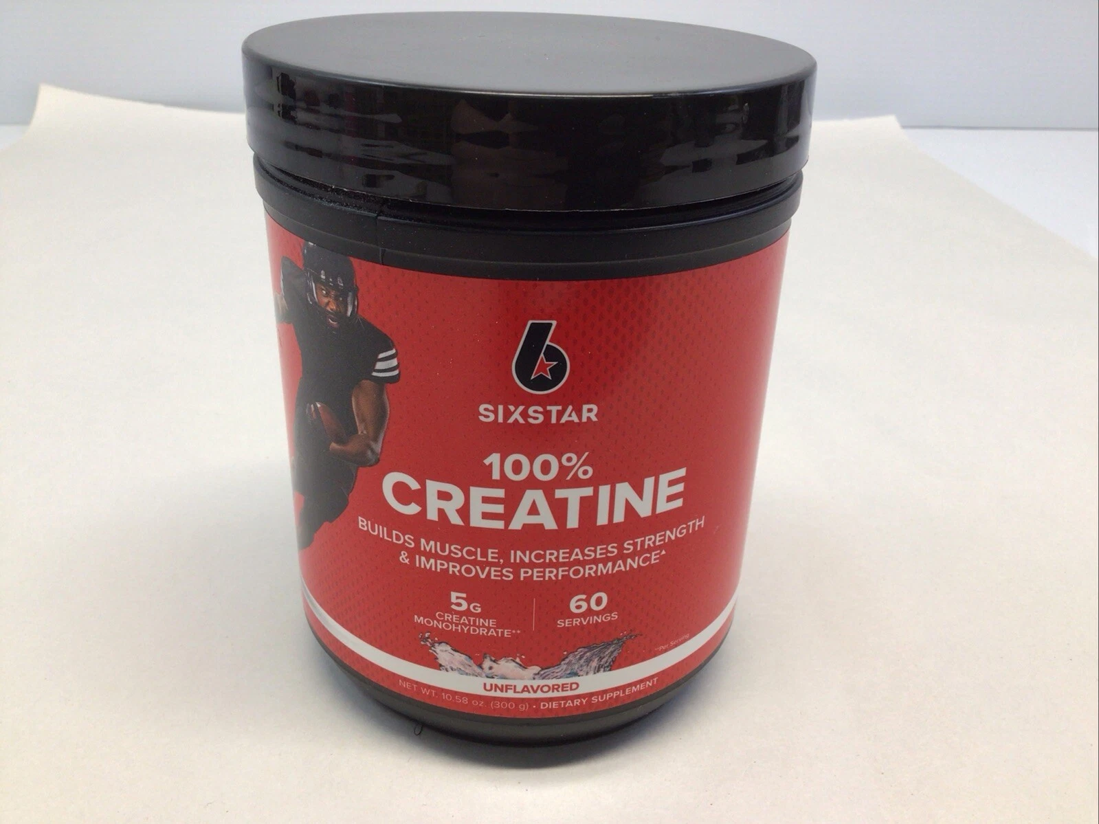 100 Percent Creatine Unflavored 10.58 oz 300 g Dietary Supplement 60 Servings
