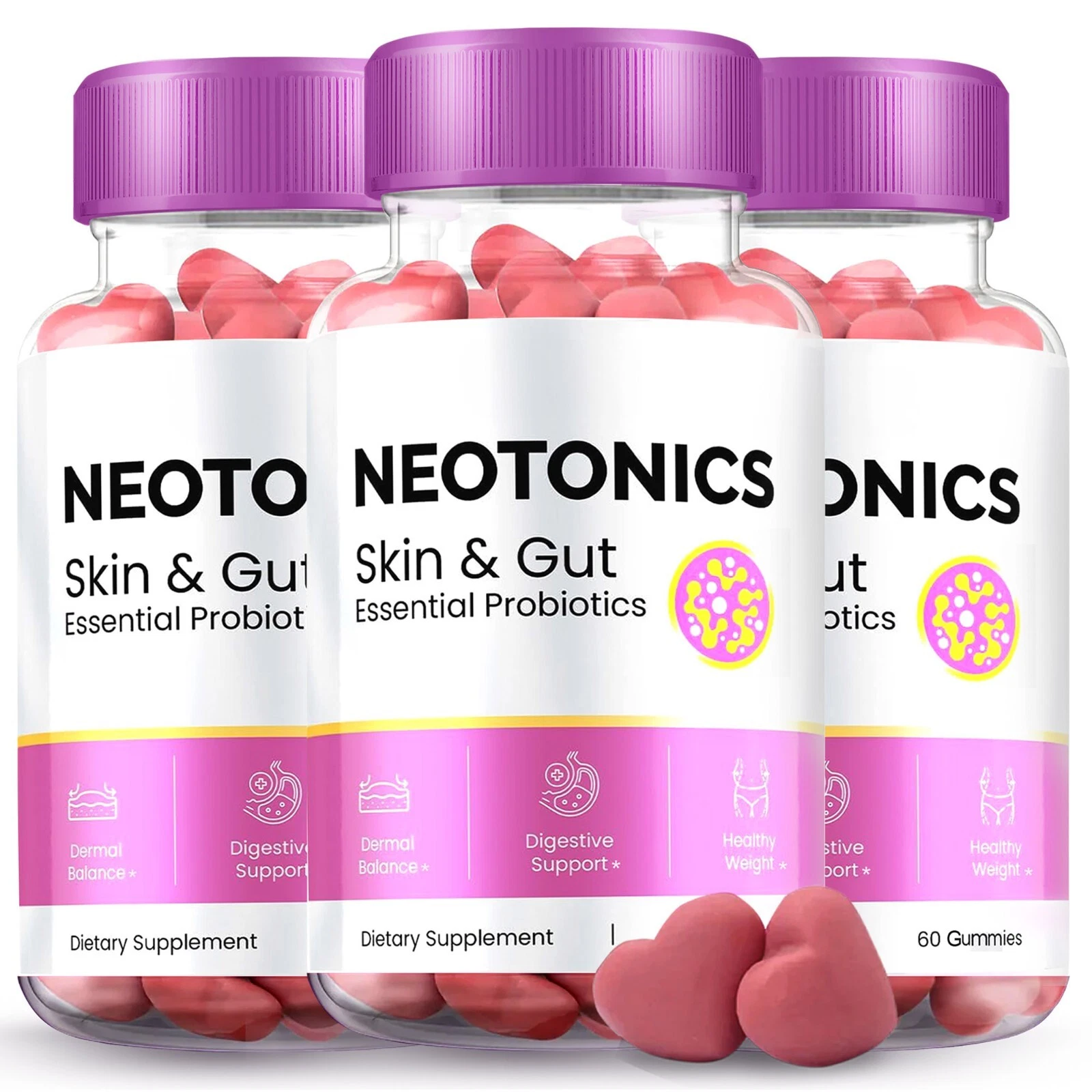 Neotonics for Skin and Gut Health - Official Formula - (3 Pack)