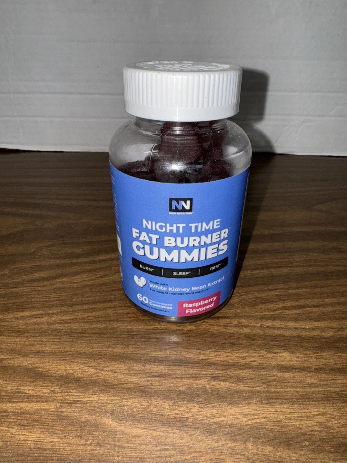 Nobi Nutrition Night Time Fat Burner Gummies Sugar-Free Weight Loss Sleep 60 Ct