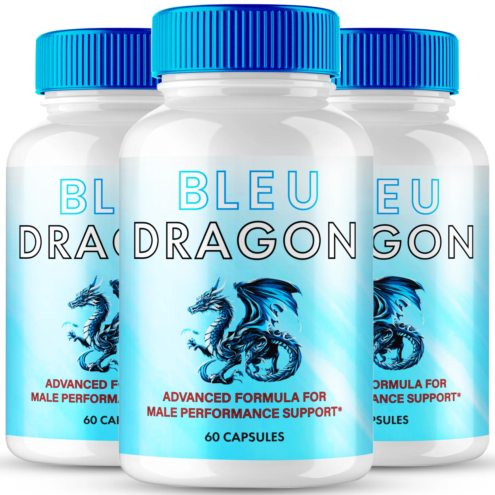 (3 Pack) Bleu Dragon Male Health Pills to Boost Stamina and Energy Levels