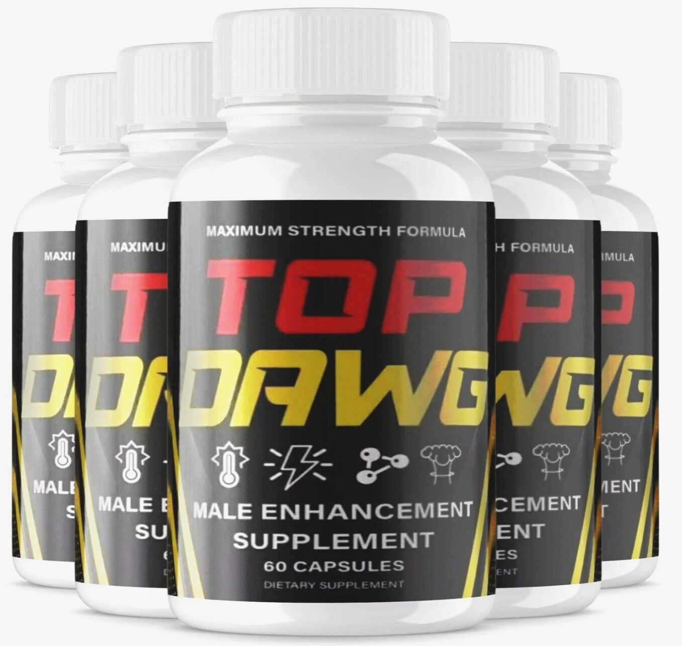 [186526726231] Top Dawg Advanced Male Support Enhancement Supplement (300 Capsules) 5-Pack