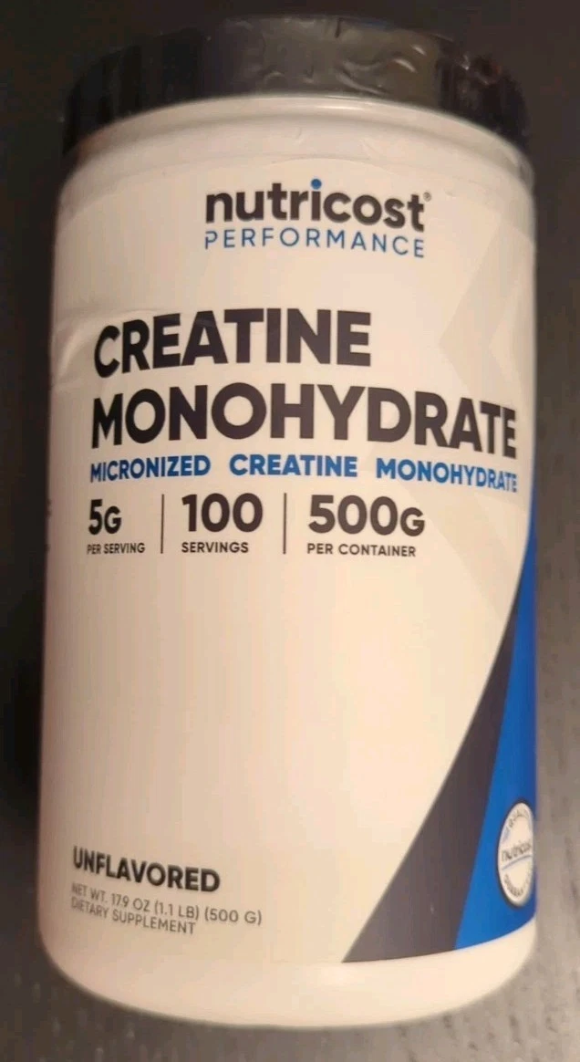 Nutricost Micronized Creatine Monohydrate 5000mg/5gServ Nutritional Supplement
