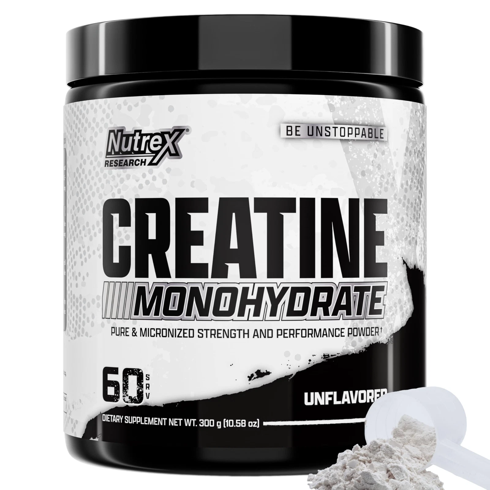 Creatine Monohydrate Powder 60 Servings Unflavored High Potency Muscle Support