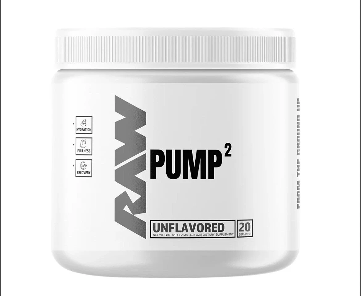 [315668743362] RAW Pump 2 Unflavored, 4.37 oz 124 grams 20 Servings New Expires 01/2026