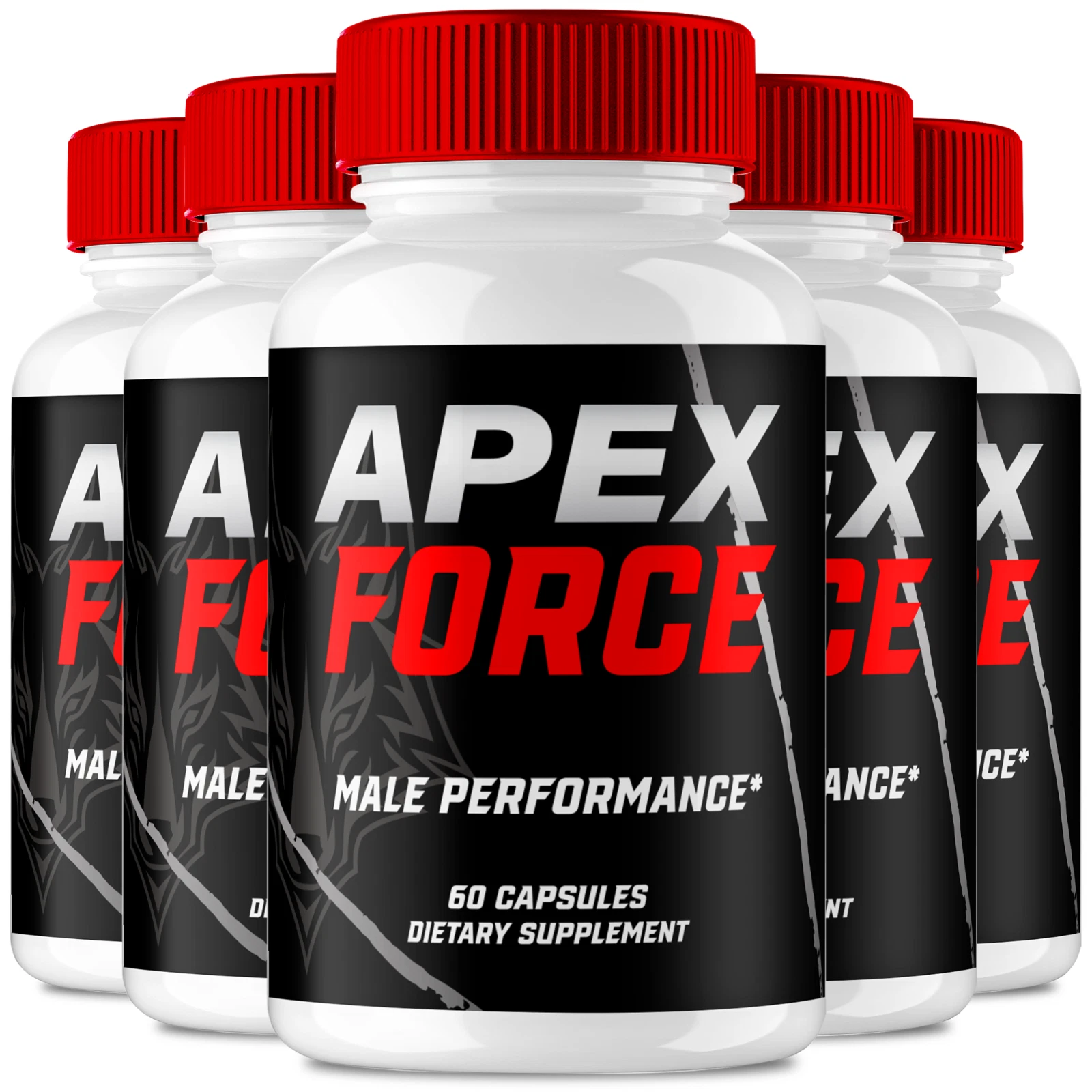 (5 Pack) Apex Force Men Pills, ApexForce Male Health Support Formula Capsules