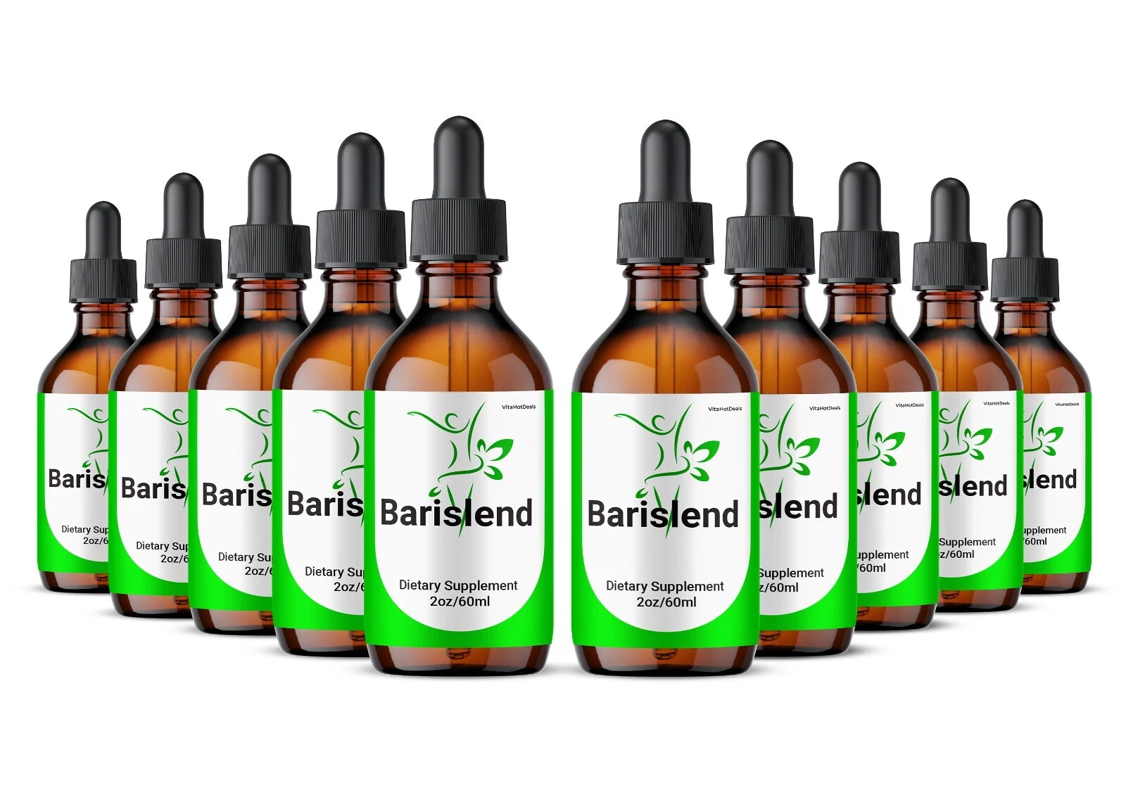Barislend Drops Liquid Supplement, Max Strength, Barislend Supplement (10 pack)