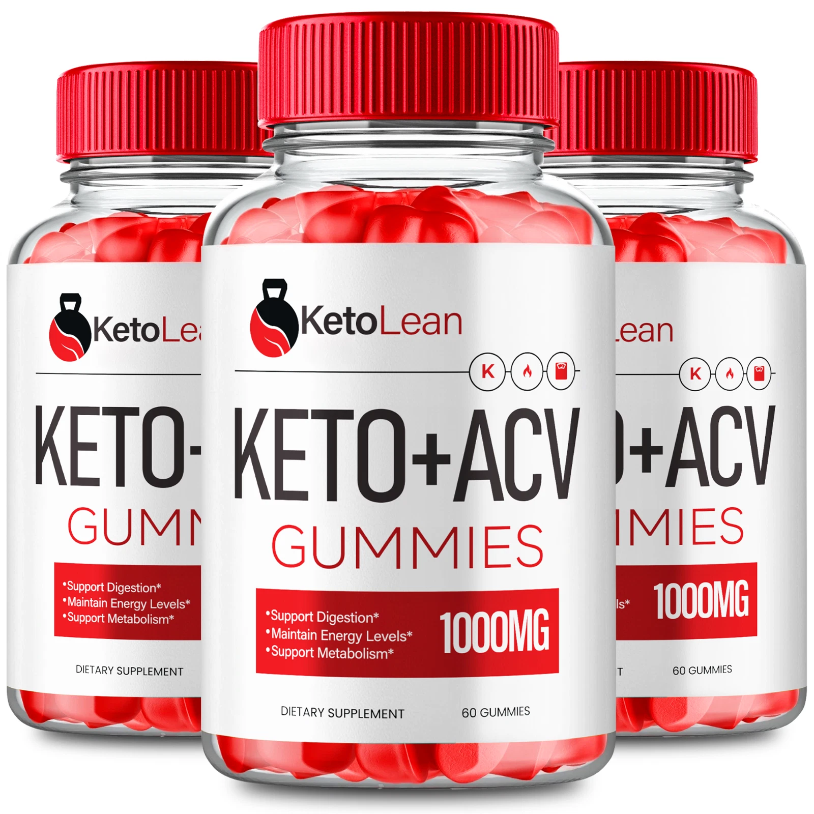 (3 Pack) Keto Lean ACV Gummies, KetoLean Weight Management Support Gummies