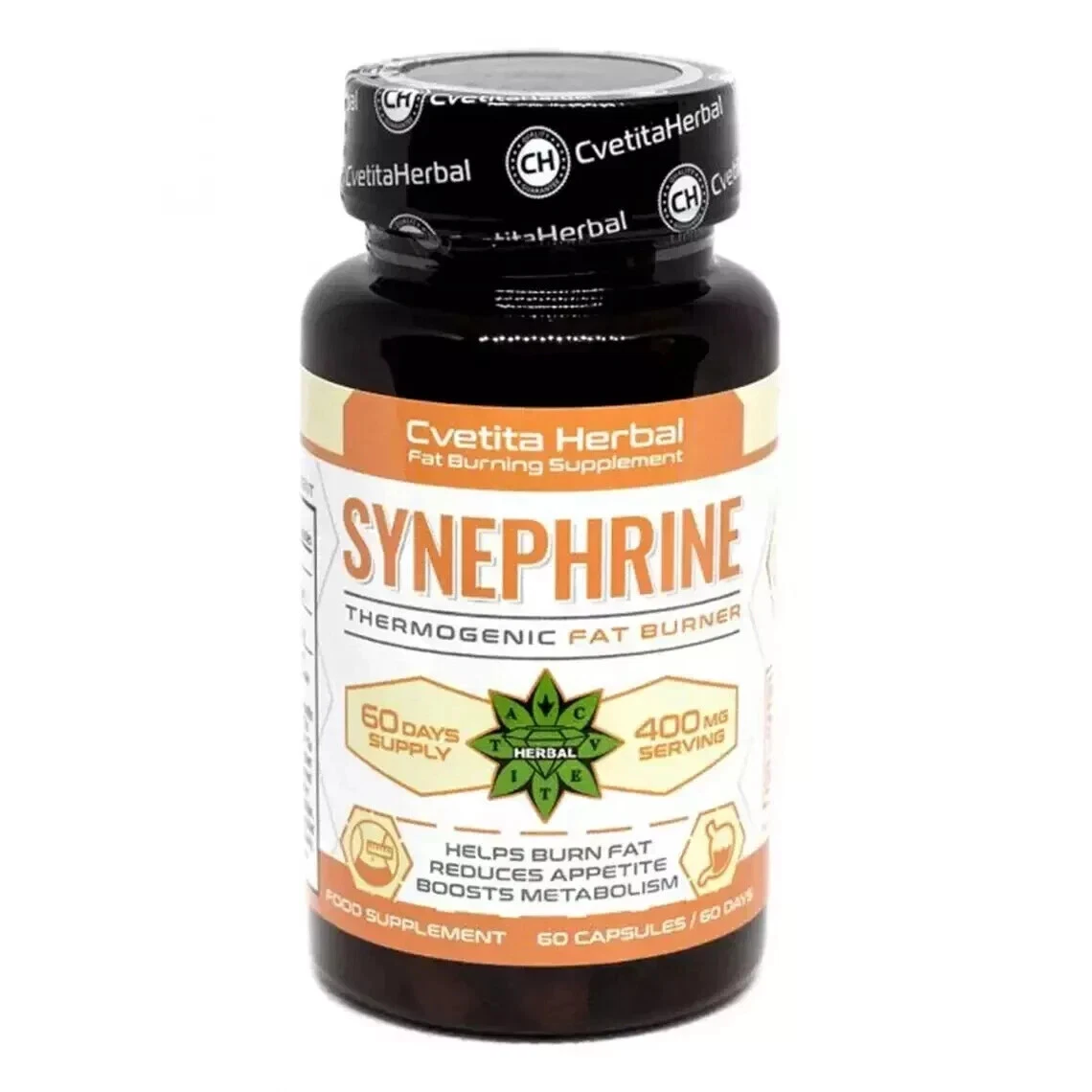 Synephrine Fat burner Weight Loss Metabolic Accelerator pills 60 caps, Pack of 1