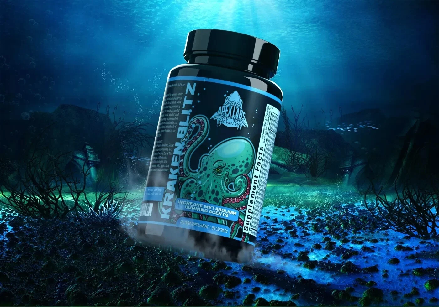 Kraken Blitz Nootropic, Metabolism & Focus Booster 5 Pills Sample pack