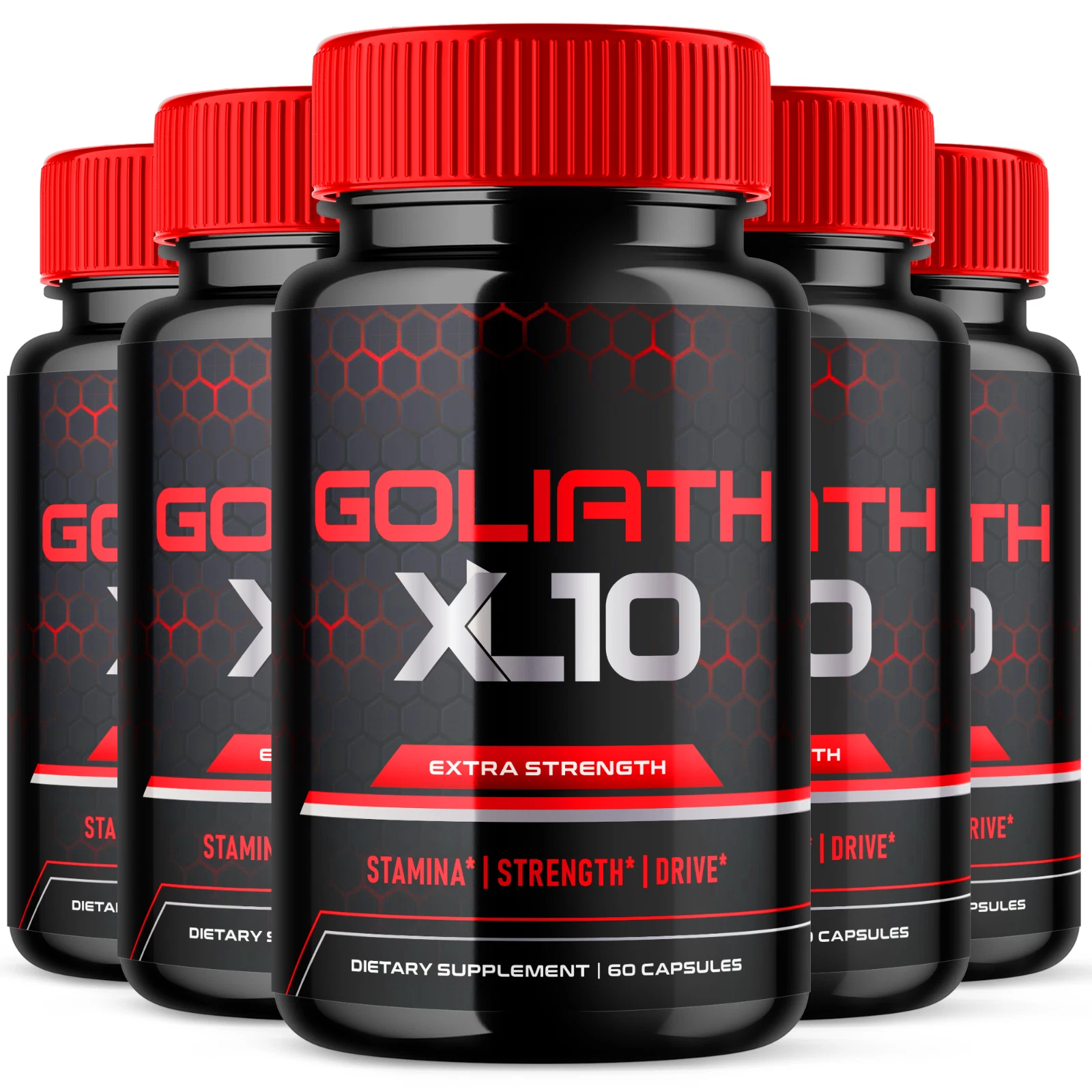 Goliath XL10 Pills For Men Advanced Vitality Support Supplement 300 Capsules