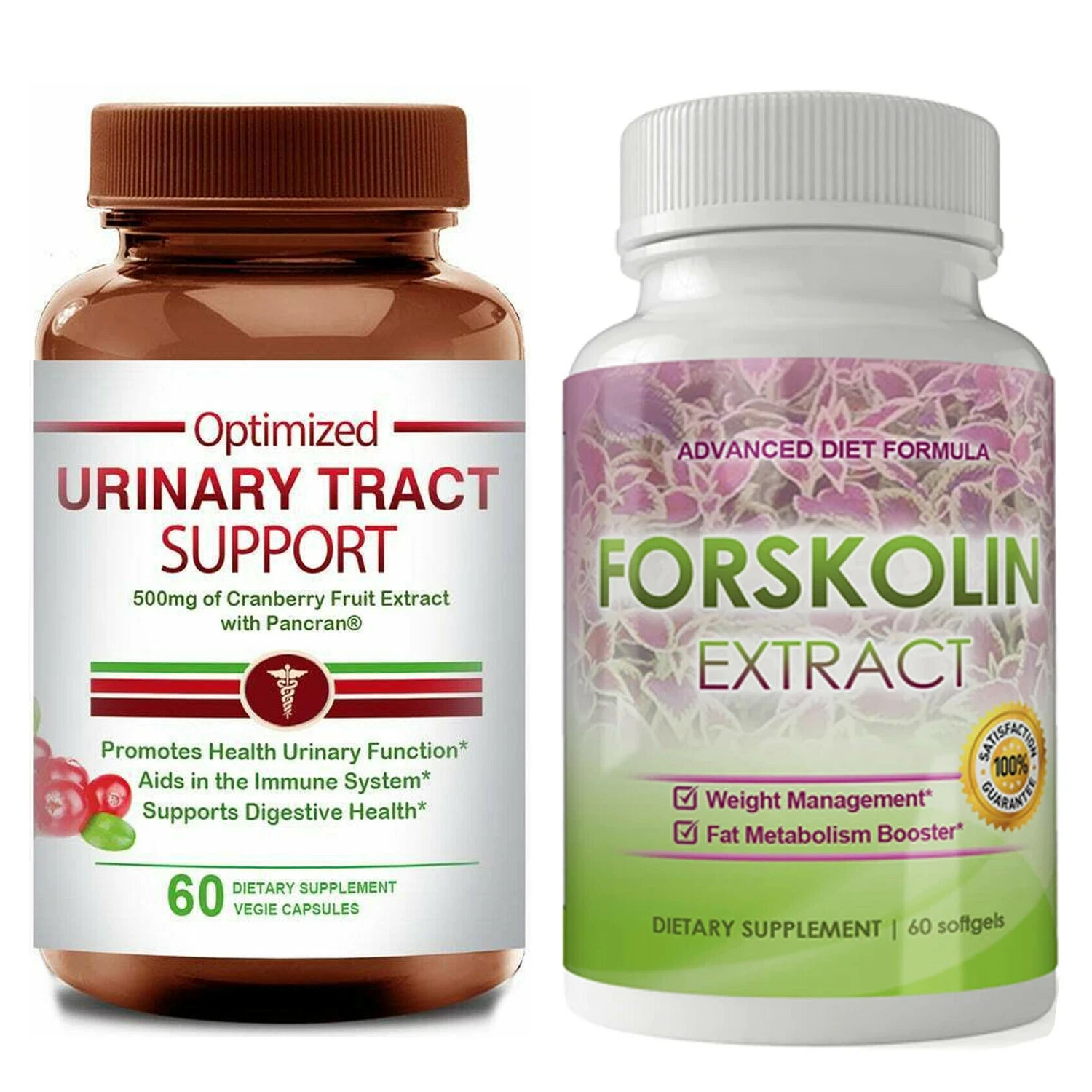 Urinary Tract Infection Pain Relief & Forskolin Extract Weight Loss Supplement