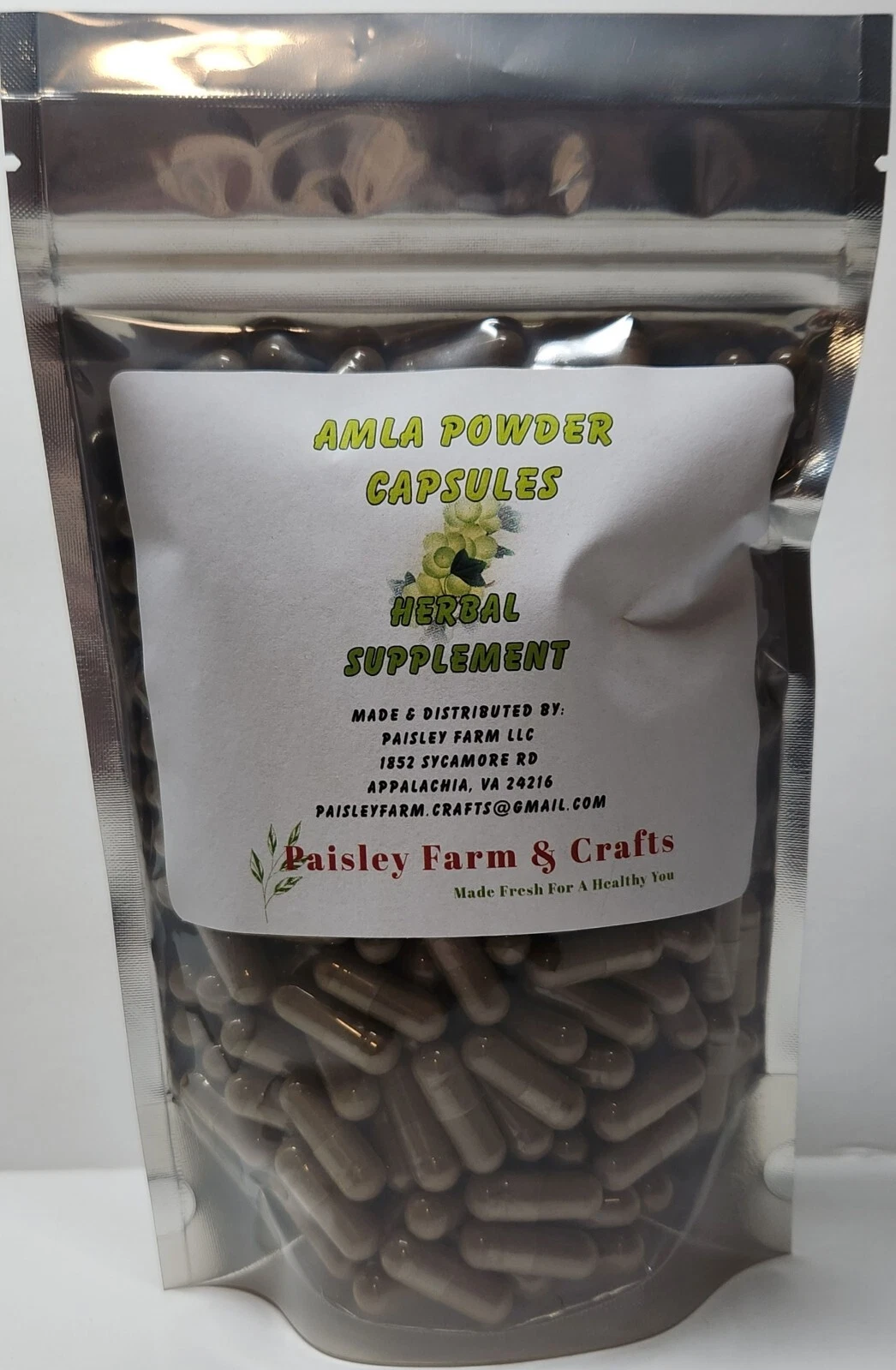 Amla Capsules - 300 Pack - Made Fresh On Demand!