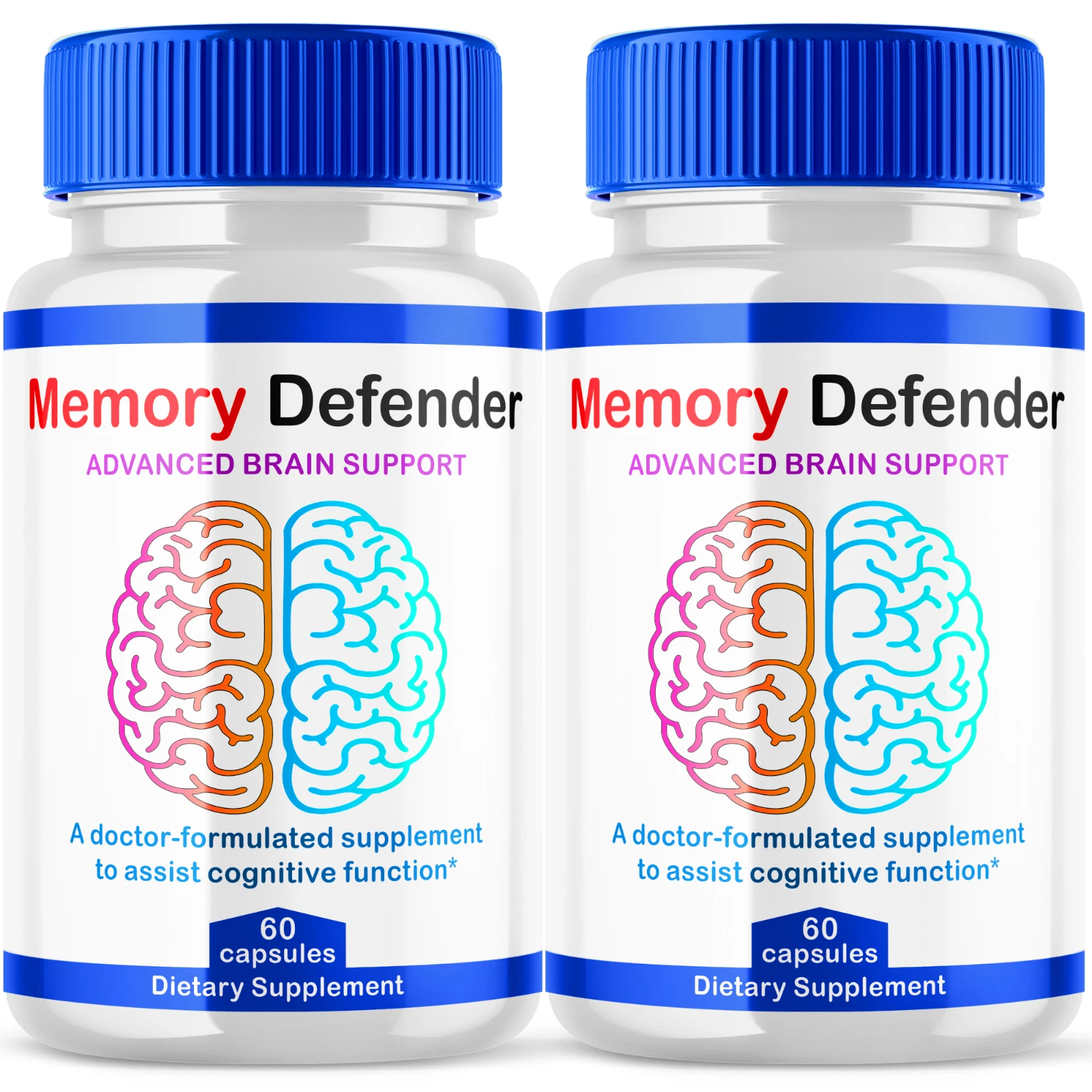 Memory Defender Advanced Memory & Focus Nootropic Brain Supplement 120 Capsules
