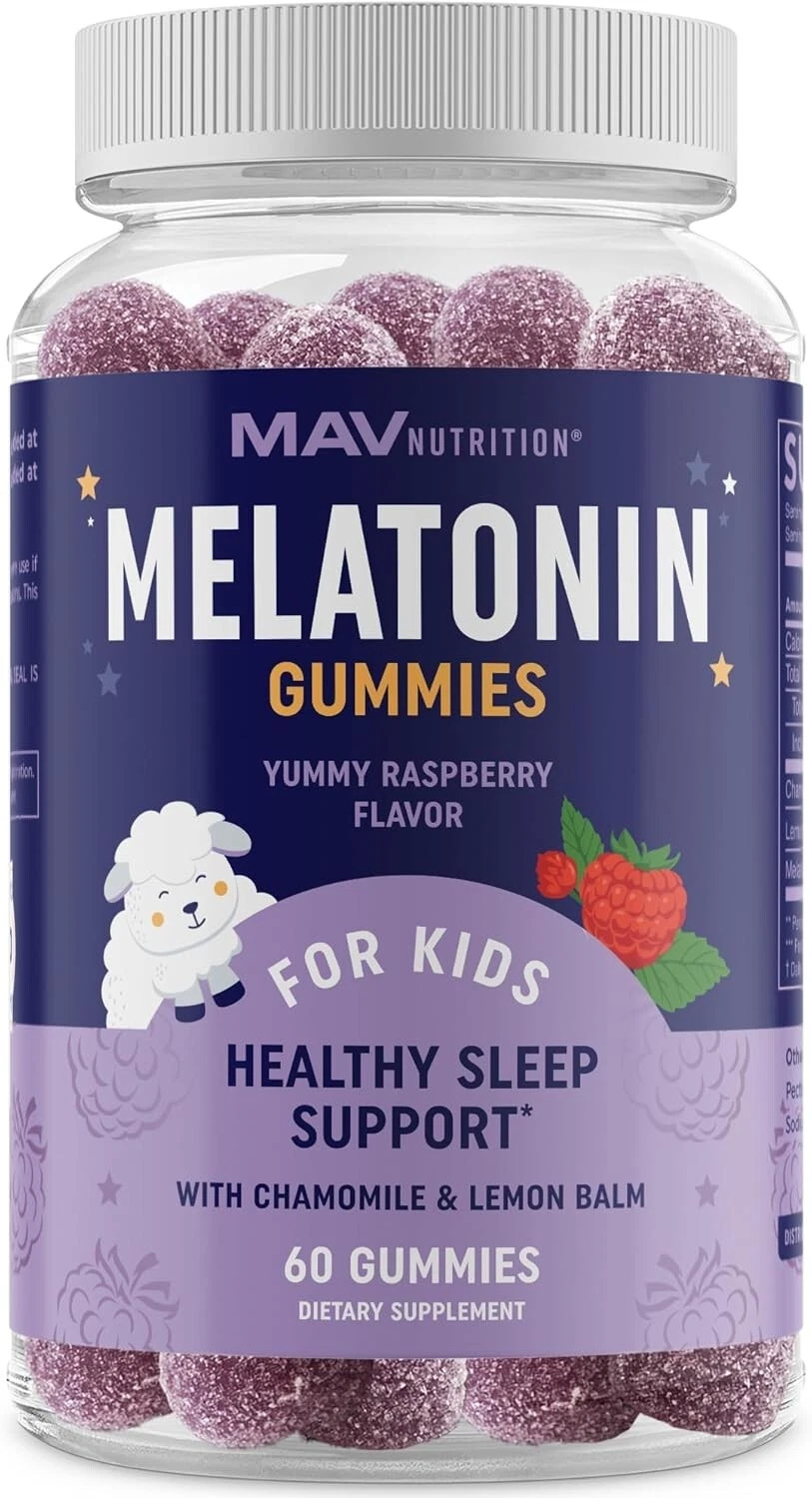 Melatonin Gummies for Kids 0.5mg Per Gummy Gentle Rest Support for Children 60ct