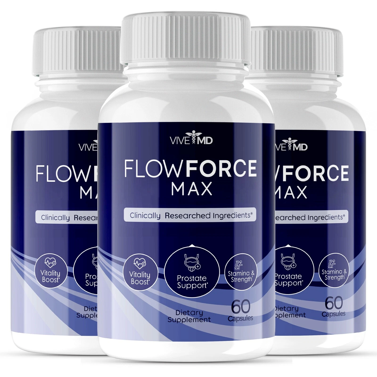 [176192899729] Flow Force Max Supplements Advanced Energy Pills Official Formula (3 Pack)