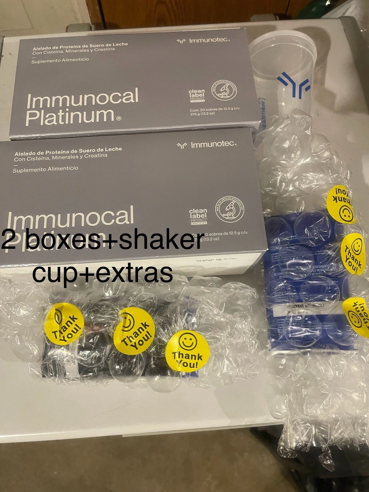 2 Immunotec Platinum 60 Pouches EXP 2027 2boxes
