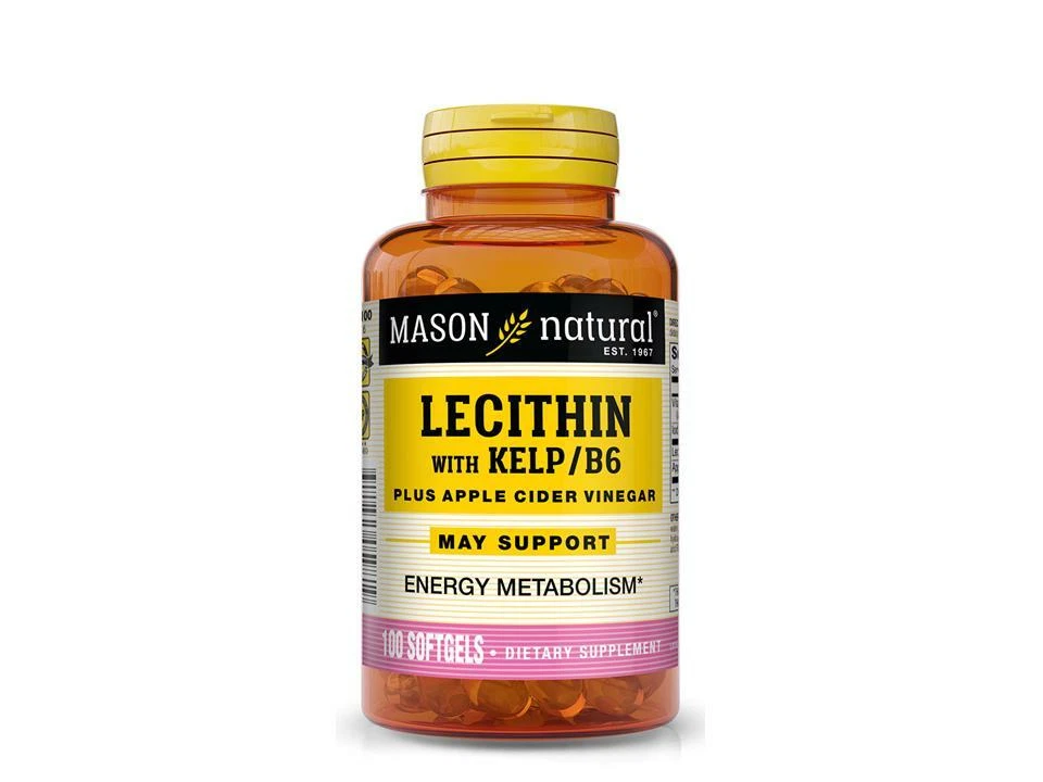 100 SOFTGELS LECITHIN KELP B-6 APPLE CIDER VINEGAR Weight Control