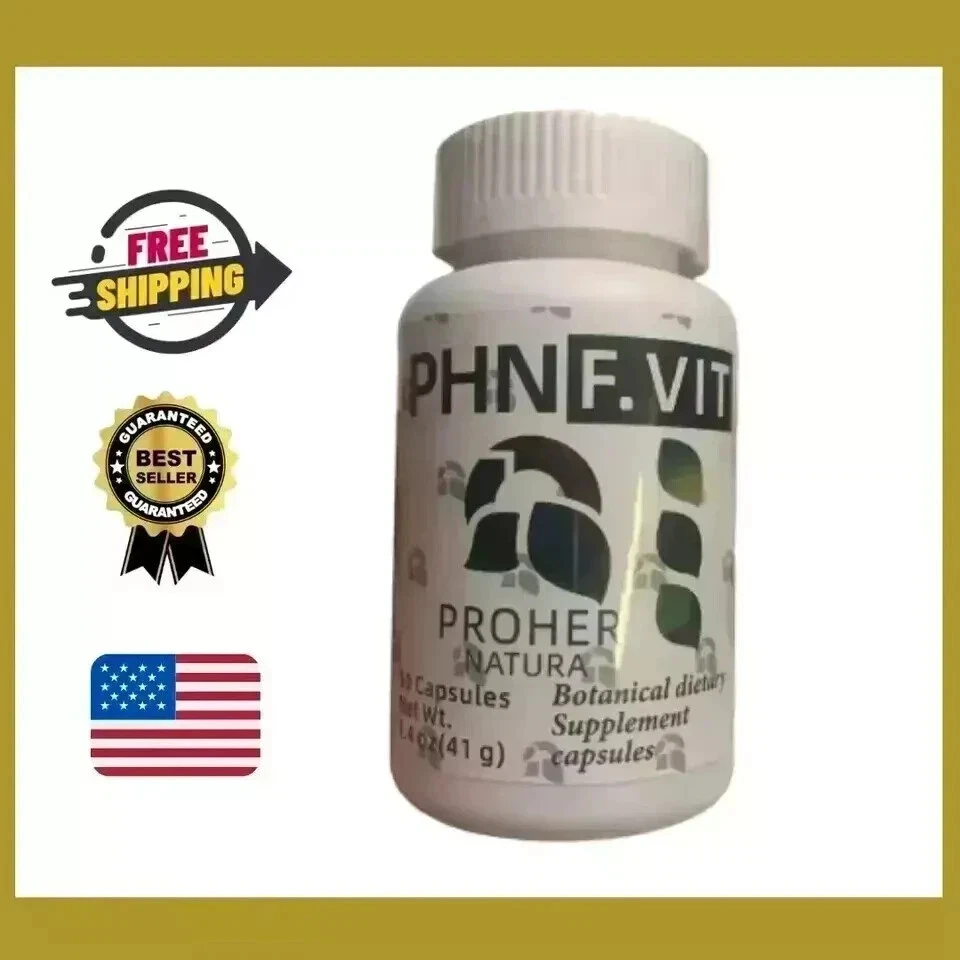 [127227950241] PROHER NATURA PHN Figure F VIT 100% NATURAL QUEMADOR DE GRASA 90 Capsules (New).