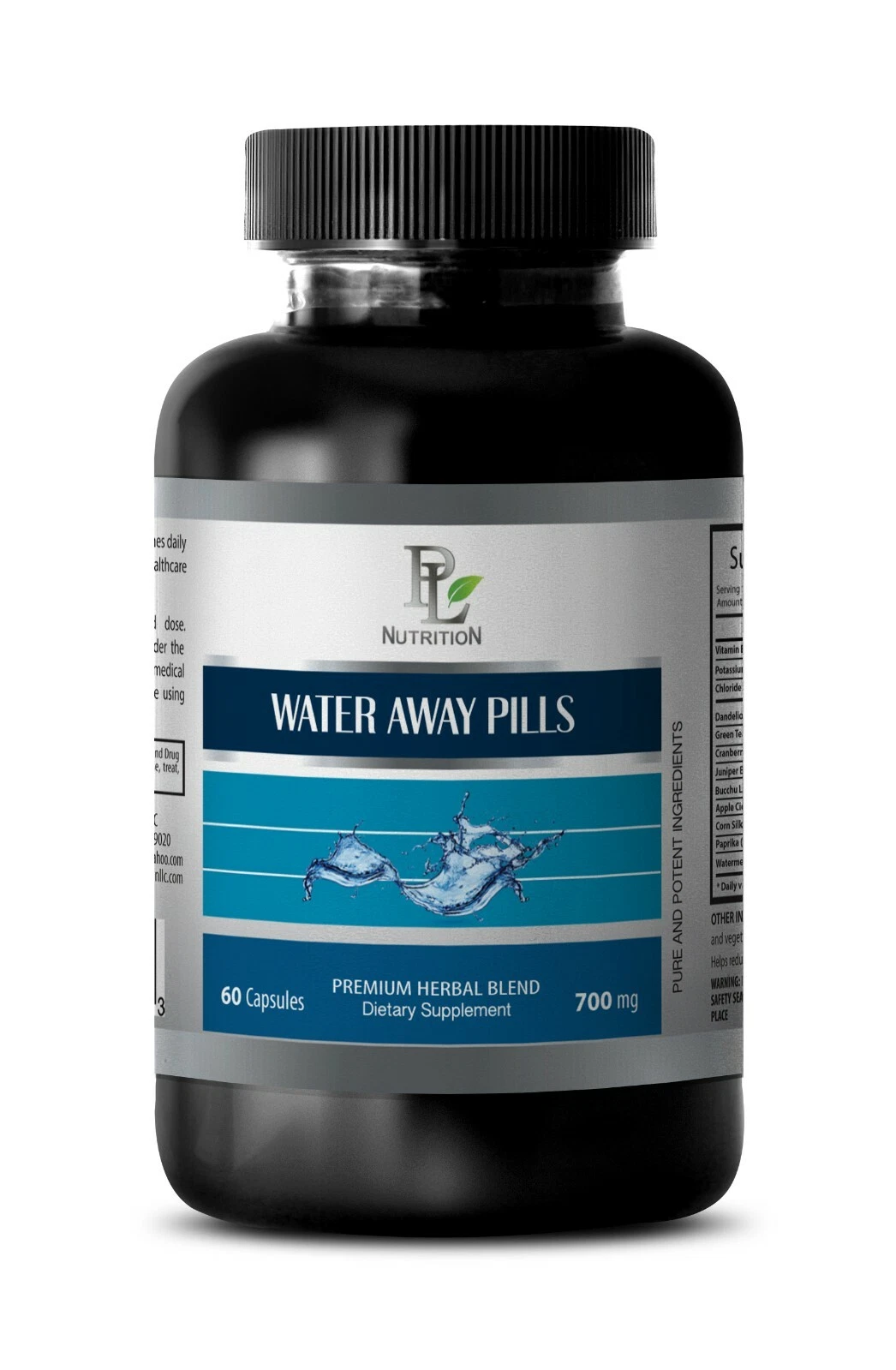 WATER WEIGHT PILLS - Paprika, Watermelon, Bucchu Leaves, Vitamin B-6 1Bot