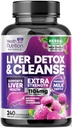 Liver Cleanse Detox Repair - 1104mg Milk Thistle Dandelion Support Supplement