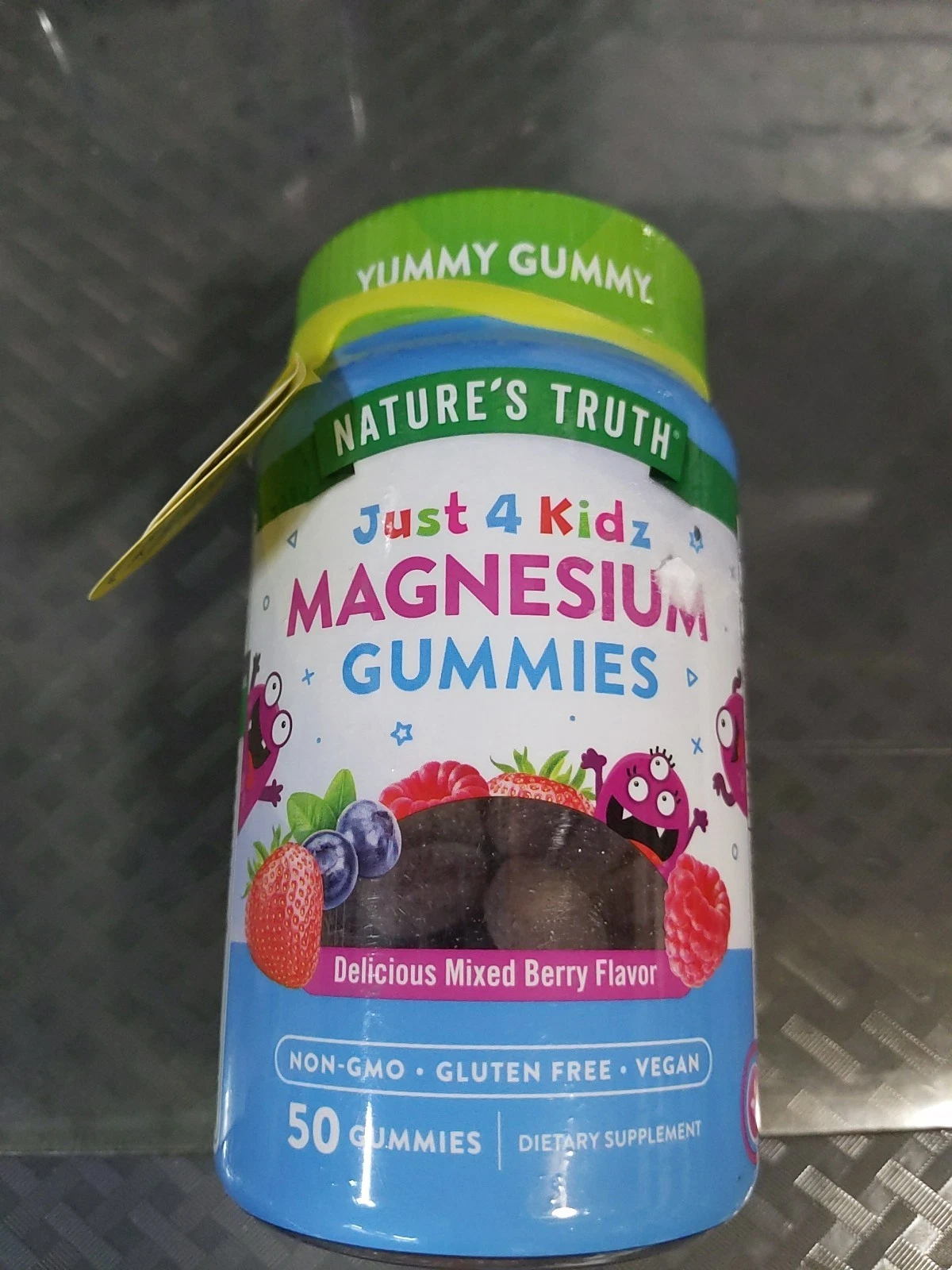 Nature's Truth Magnesium Gummies 50 Count For Kids Vegetarian Exp 07/26 #S12