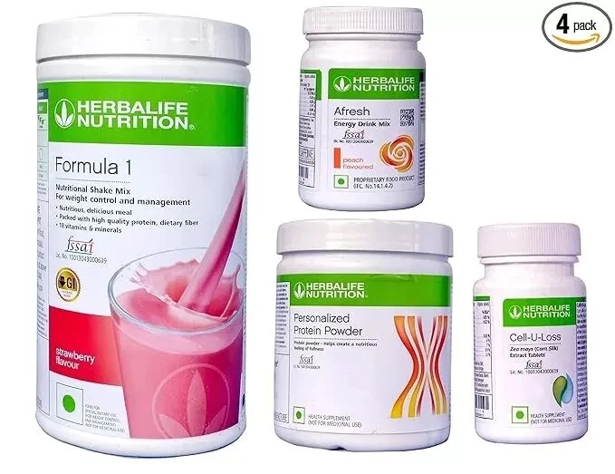 Herbalife Nutrition Weight Loss Package Afresh + Shake + Cell u Loss + Protein