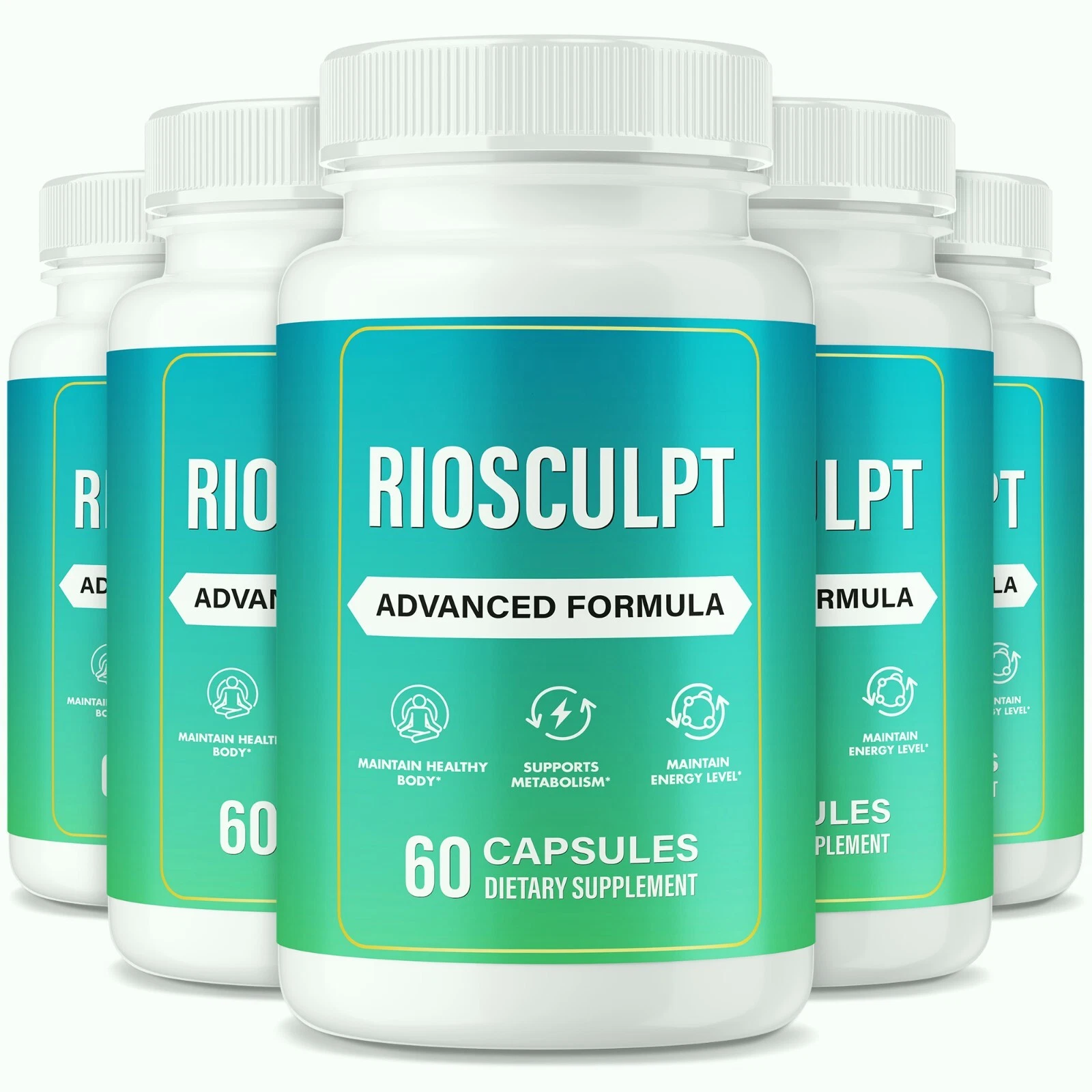 (5 Pack) RioSculpt Capsules for Weight loss, Premium Fat-Burning Formula