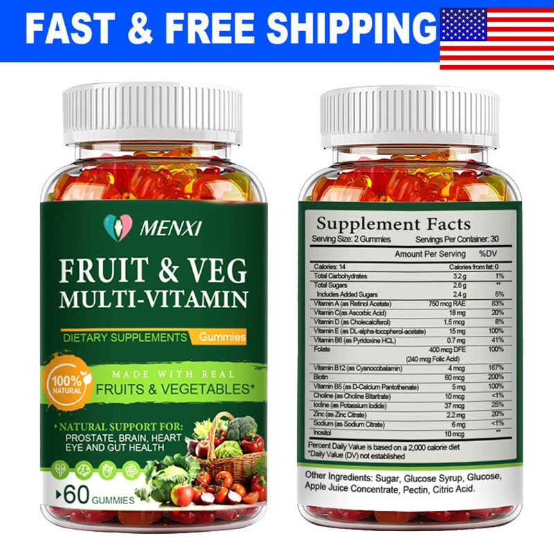 Fruits and Veggies Natural Gummies Balance of Daily Nature Fruits and Vegetables