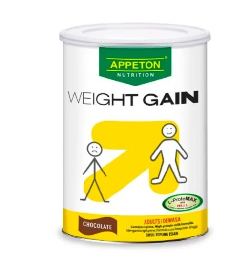 1 tins x Appeton Weight Gain Powder for Adults Chocolate Flavour 450g