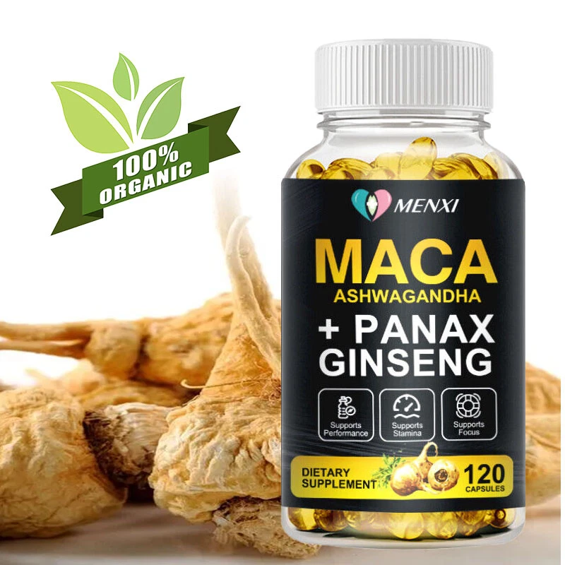 Maca Capsules Organic Peruvian | Hormonal Balance&Natural Stamina Enhancer 120pc
