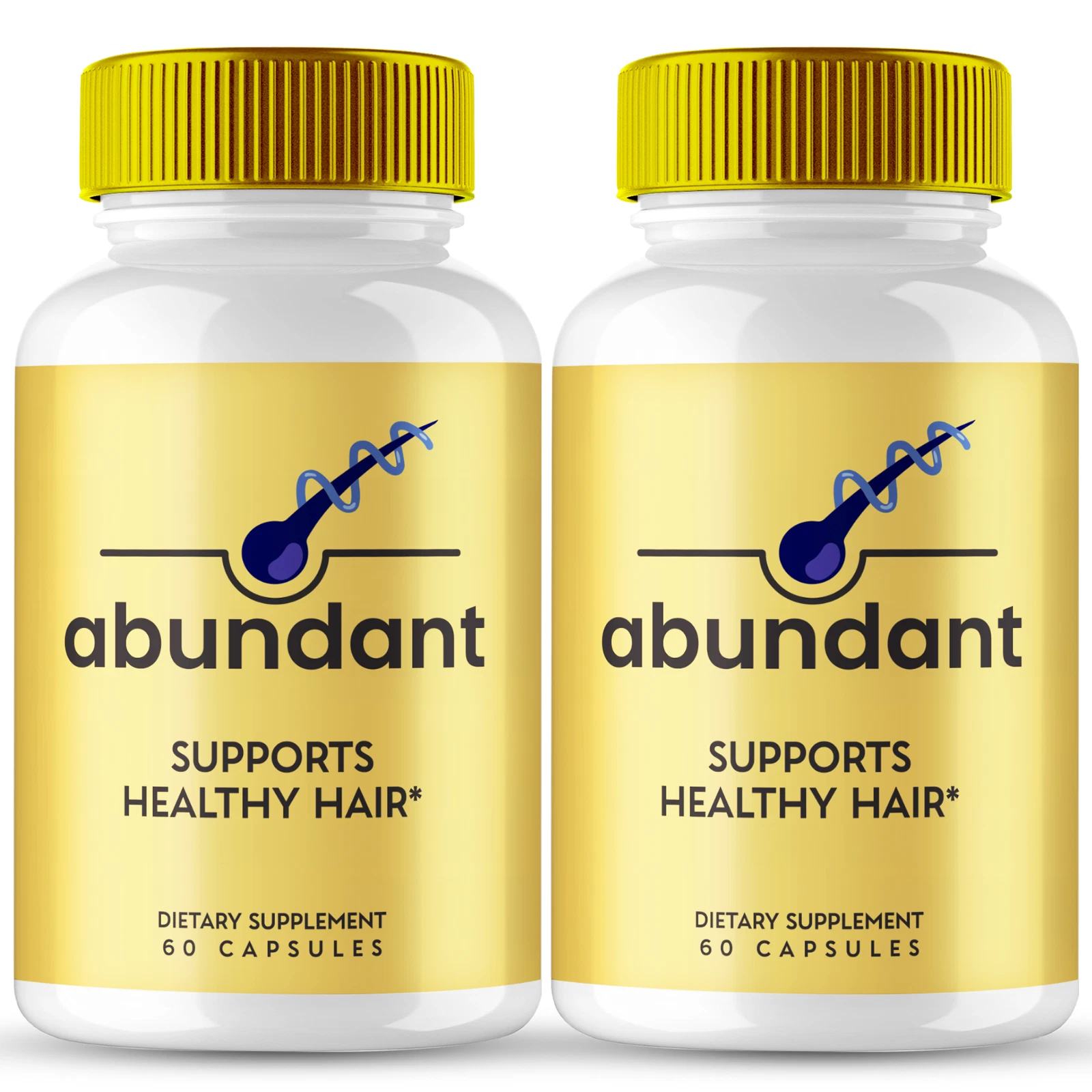 [177039919839] (2 Pack) Abundant Hair Capsules for Healthy Hair Growth, Shine, & Smoothness