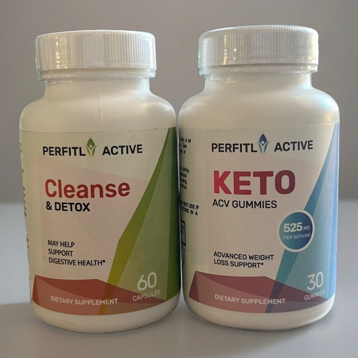 Perfitl Keto ACV Gummies & Perfitl Cleanse Capsules. New & Sealed.