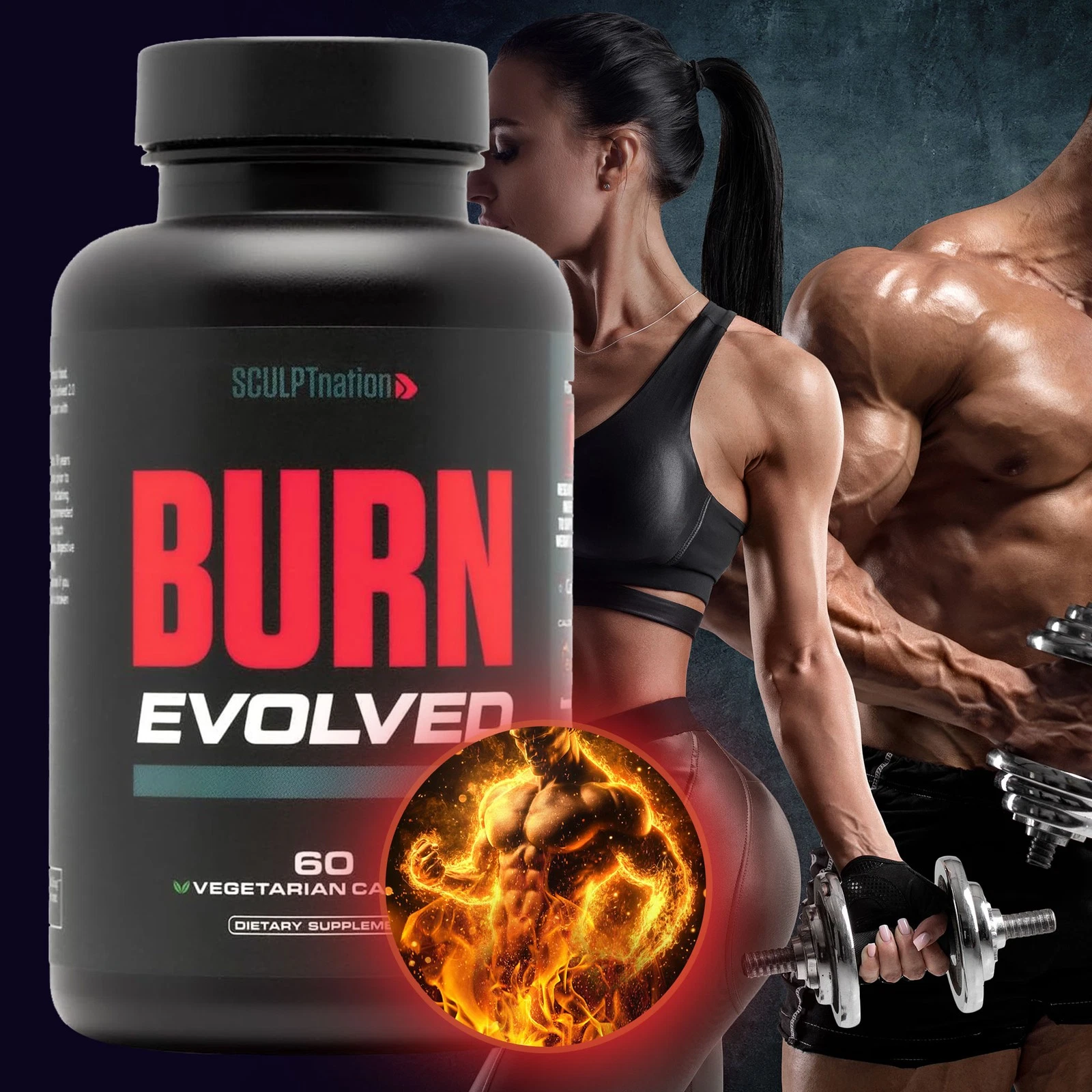 [167621142803] Sculpt Nation Burn Evolved-Fat Burner Weight Loss Thermogenic Metabolism Support