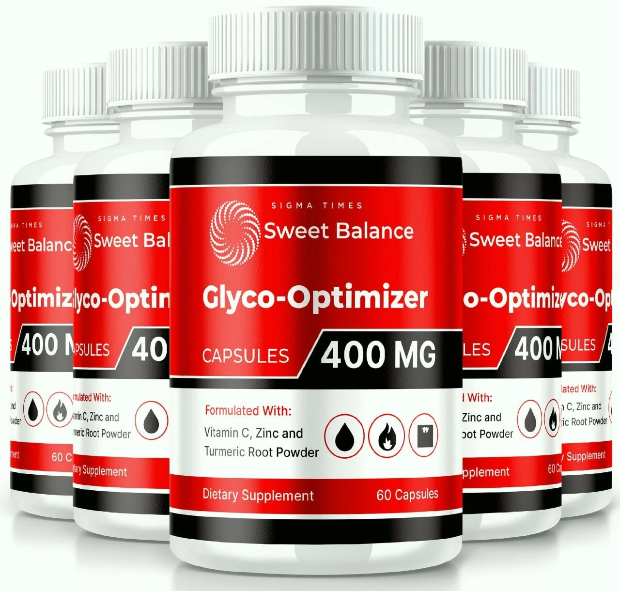 (5 Pack) Sweet Balance Glyco-Optimizer Pills for Healthy Blood Sugar Levels