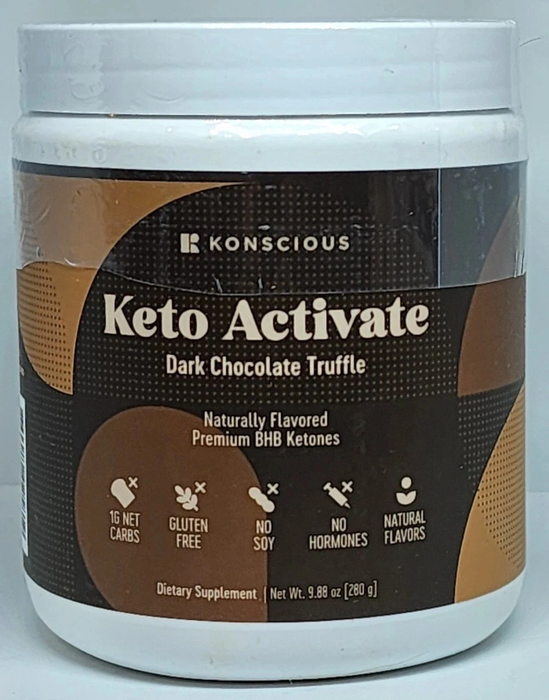 KETO ACTIVATE Konscious DARK CHOCOLATE TRUFFLE Ketones BHB Diet Energy Drink Mix