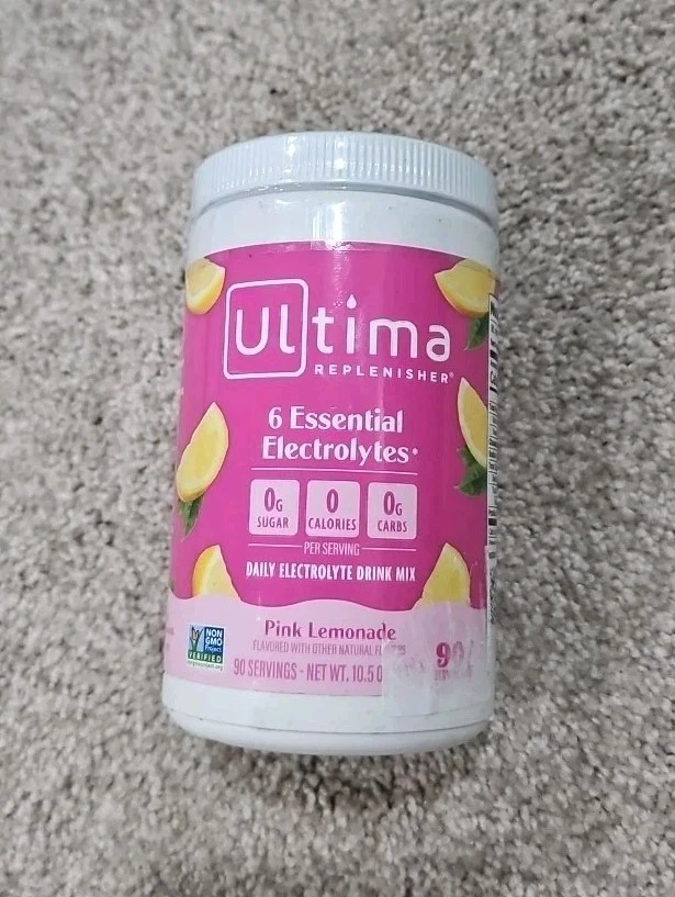 Ultima Replenisher Daily Electrolyte Powder Mix Pink Lemonade *LARGER 90 Serving
