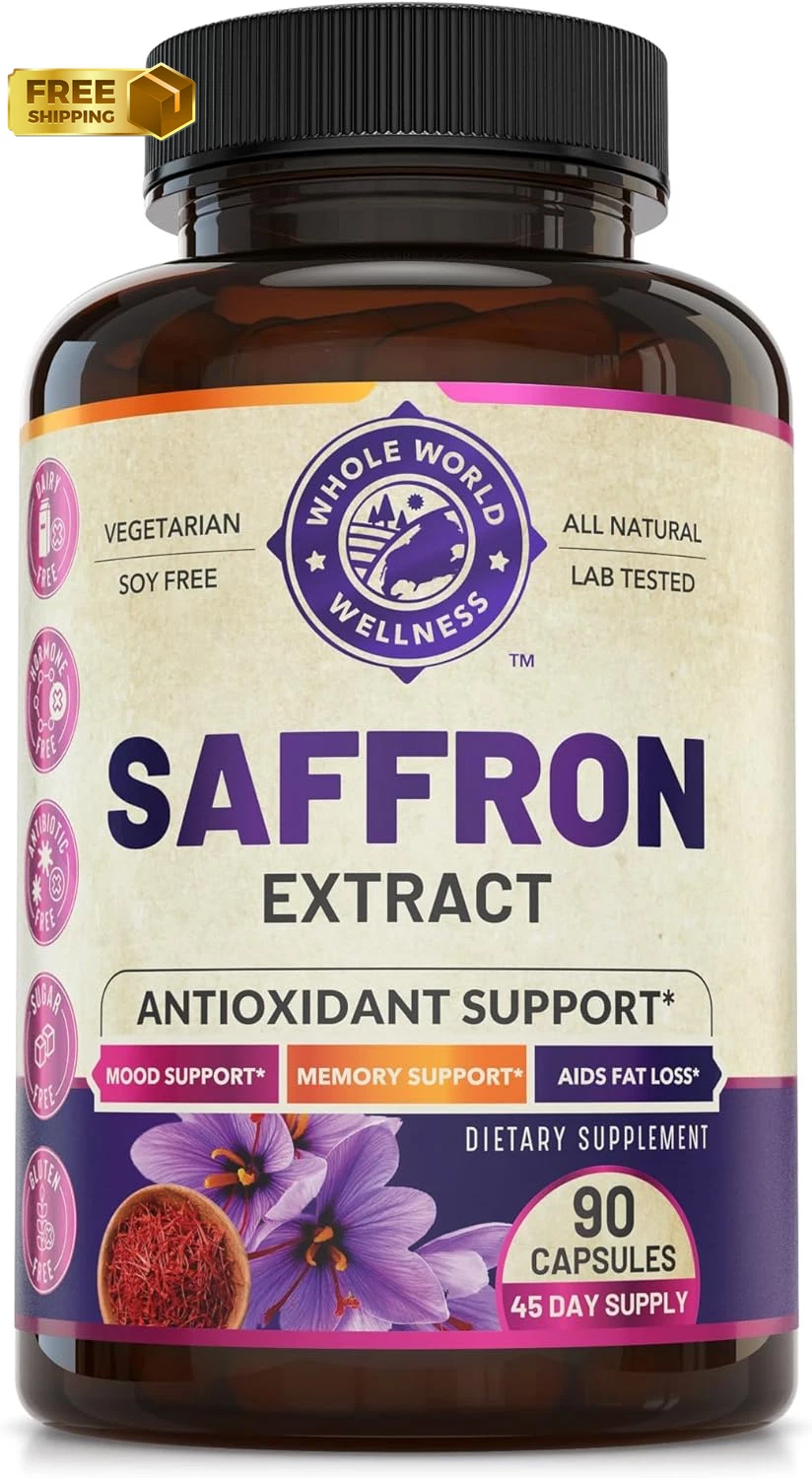 100% Pure Saffron Extract - Metabolism Booster & Natural Weight Loss Diet Pills