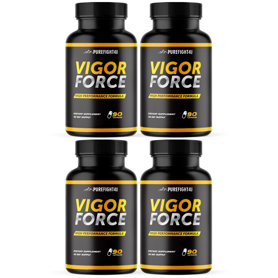 [256987908239] Vigor Force Performance Formula, Strength & Endurance Supplement -90 Caps 4 Pack